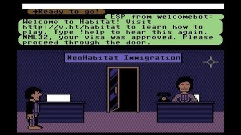 MiSTer (FPGA) Commodore 64: Loading NeoHabitat (C64 Virtual online world)