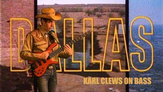 Dallas (main theme) by Jerrold Immel (solo bass arrangement)  Karl Clews on bass