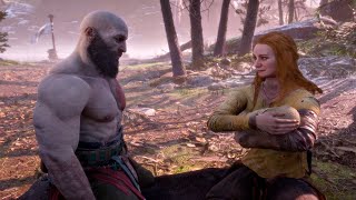 God of War 5 Ragnarok - Kratos With Faye & Baby Atreus Scene PS5 (4K 60FPS) How Kratos Met Faye