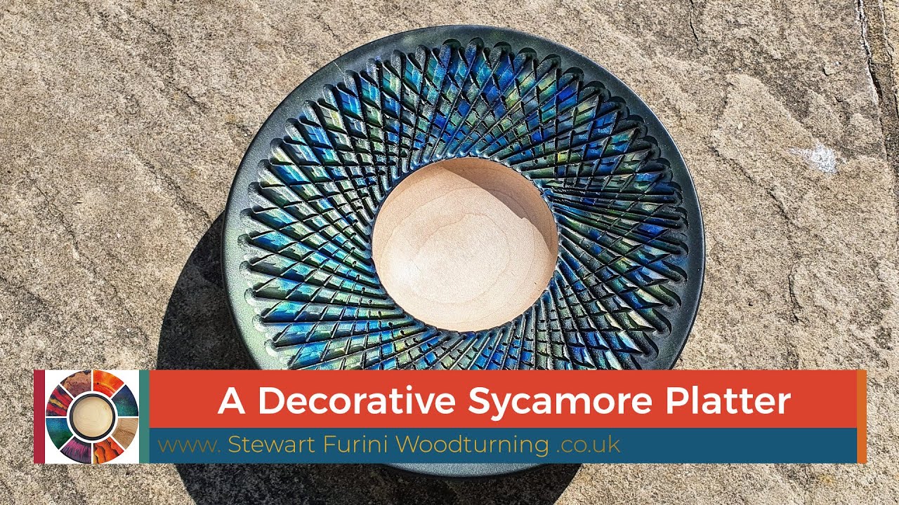 Woodturning - A Decorative Sycamore Platter
