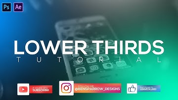 How To Make ANIMATED LOWER THIRDS! [Photoshop & After Effects Tutorial]