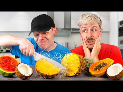 Who can cut it in half better? With @SaschaHellinger
