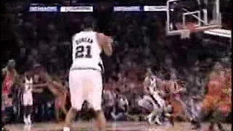 Tim Duncan clutch 3 pointer in overtime