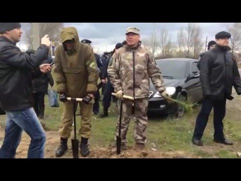 Митинг на территории Павлоградского «водозабора»