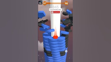 Stack Ball 🔥 Level 97 Perfect Clear in One Go 😱 | Insane Speed Run! #gaming #stackball #games