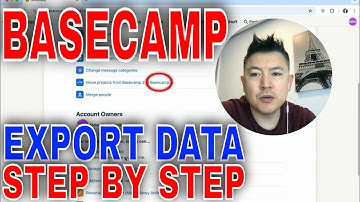 ✅ How To Export Download Basecamp Data🔴