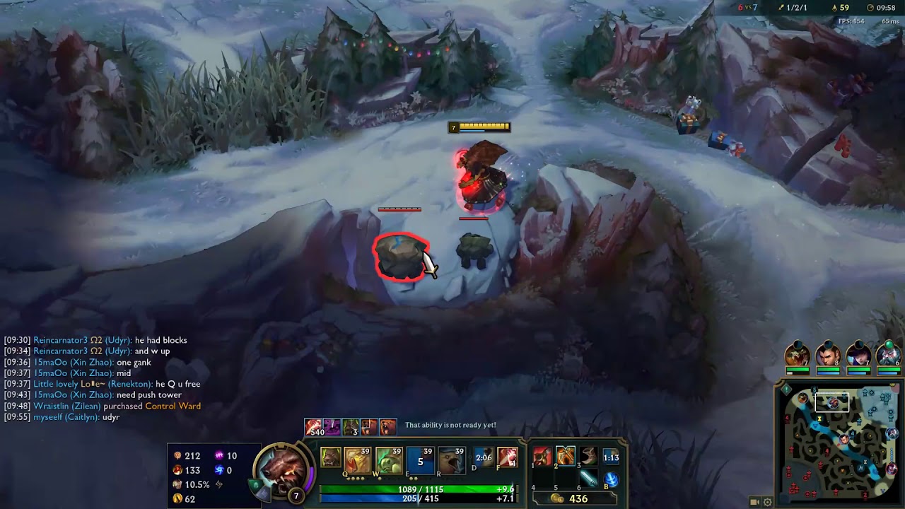 League of Legends Ft Udyr On Jungle (Game 2639 Patch 8.24b)