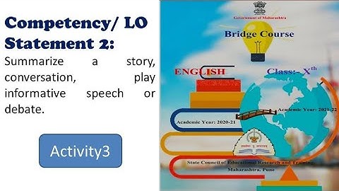 Bridge Course 10th Englishl Competency2-Activity3