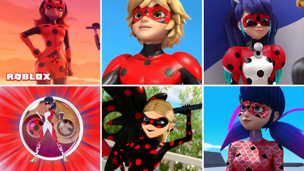 🐞TODAS AS TRANSFORMAÇÕES QUE USAM O MIRACULOUS DA JOANINHA!! (Miraculous RP) - Roblox
