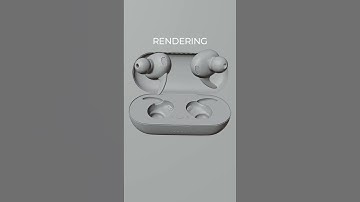 Viewport vs Render: Earbuds Spin #animation #earbuds #blender
