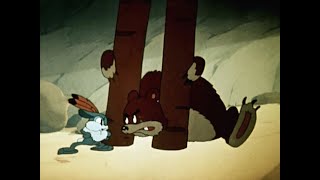 Rabbit vs Bear in 1946 Russian action-cartoon / English subs