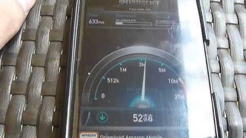T-mobile speedtest.net bandwidth test on Pantech Burst in Maui.  8.2mbps download speed
