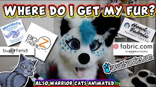 Where do fursuit makers get their fur? ~ Also warrior cats