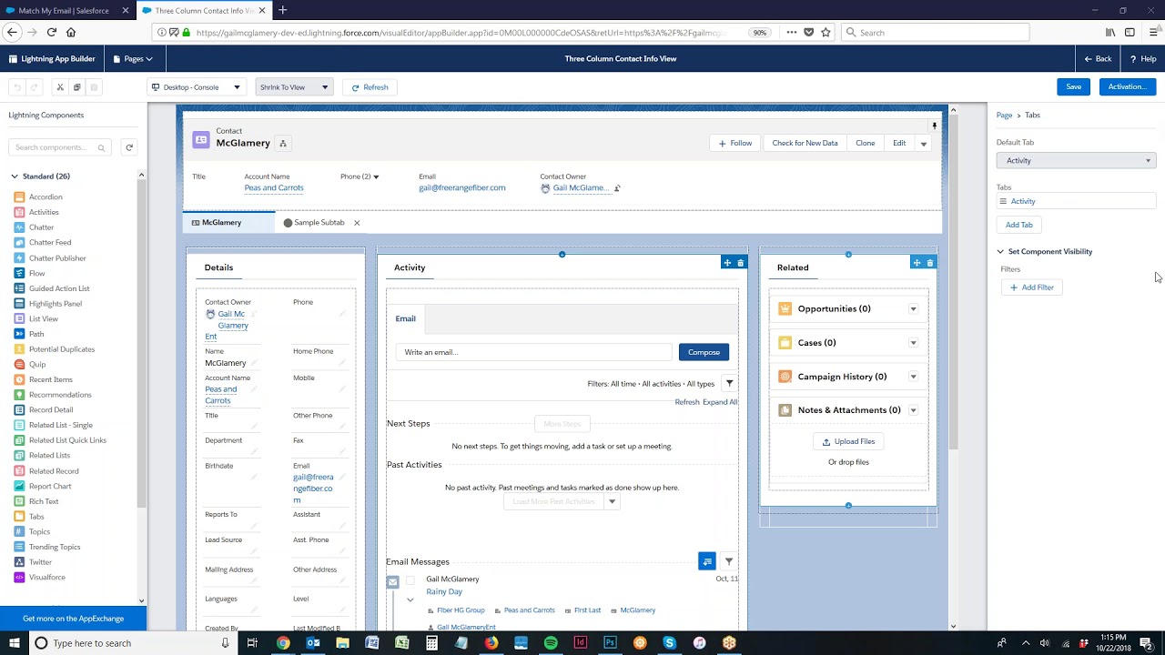 page layout assignment in salesforce lightning