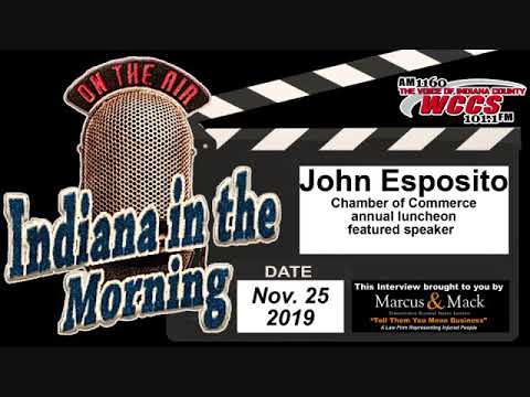 Indiana in the Morning Interview: John Esposito (11-25-19)