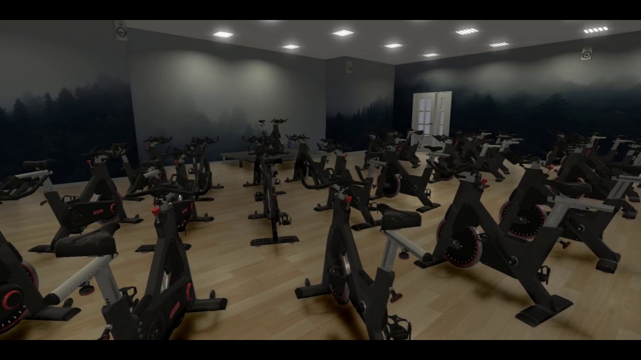 indoor cycling studio