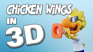 Chicken Wings in 3D
