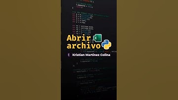 Como abrir un archivo excel con pandas en python