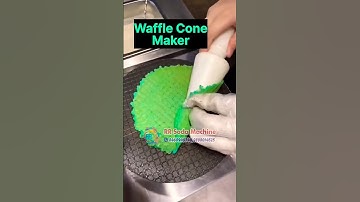 Waffle Cone Maker / Best Quality Waffle Maker Machine / Street Food Waffle Maker #shorts#waffle #new
