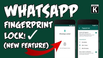 How to Use WHATSAPP FINGERPRINT LOCK on Android