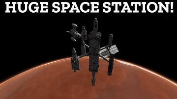 KSP HUGE DUNA SPACE STATION! Duna Colony Part 1 | Kerbal Space Program [stock]