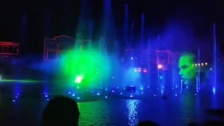 HALLOWEEN HORROR NIGHTS - Light Show over the water - Universal Studios Florida - October 2019