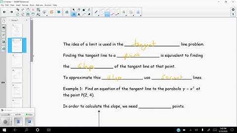 1 4 The Tangent and Velocity Problems Video 1