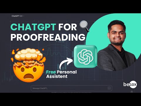 How to Use ChatGPT to Check and Correct Grammar Errors : ChatGPT for Proofreading | Be10x