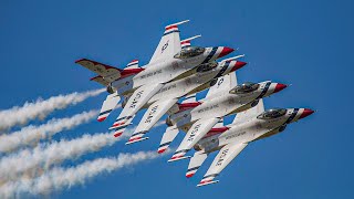 USAF Thunderbirds 2024 Final Performance! - The Great Texas Airshow 2024