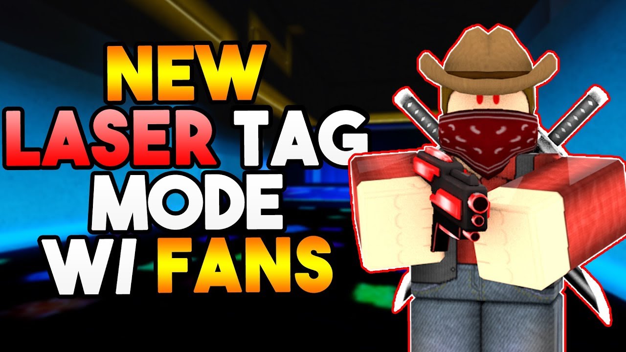 Trying The New Laser Tag Mode In Arsenal W Fans Roblox Youtube - lazer tag new roblox