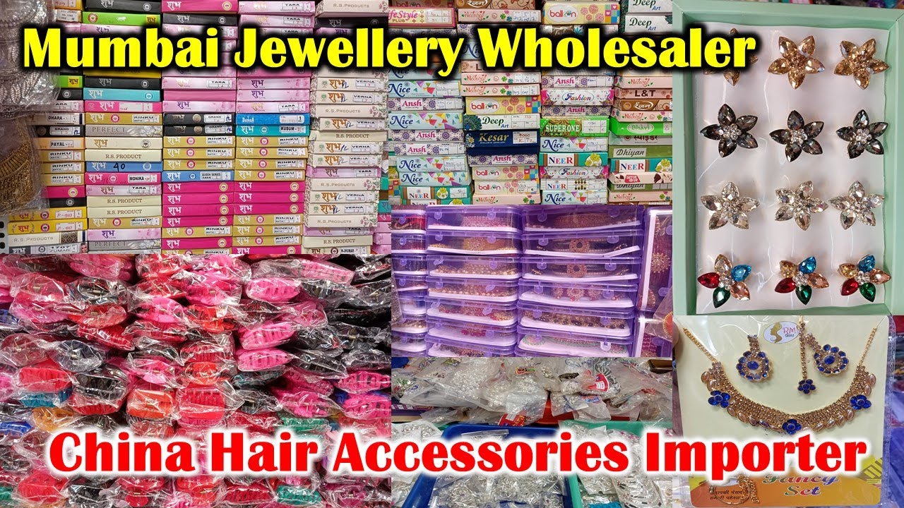 Cheapest Hair Accessories Imitation Jewellery Wholesale Market in
