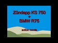Zündapp Ks 750 + BMW R75 action movie