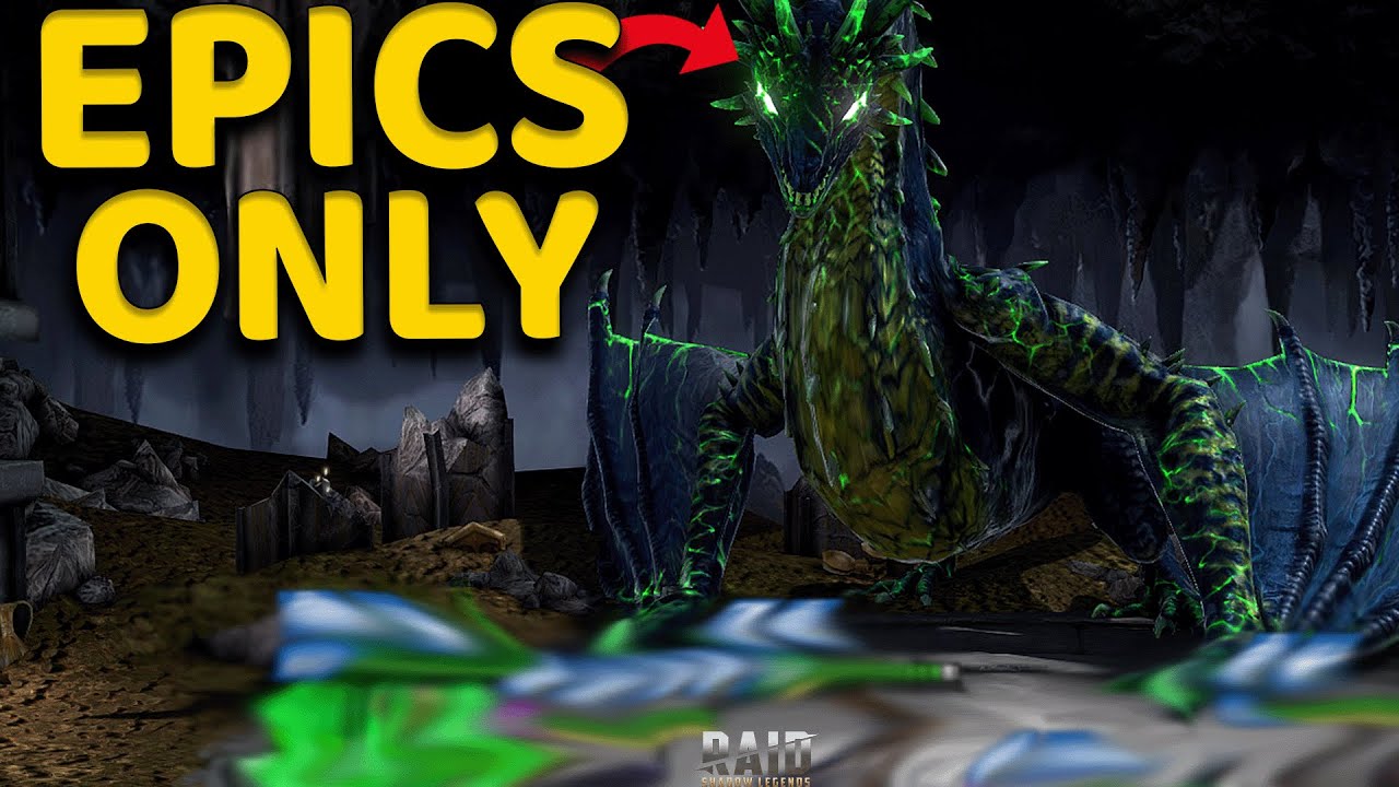 Epics Only HARD MODE Dragon Team | Raid: Shadow Legends