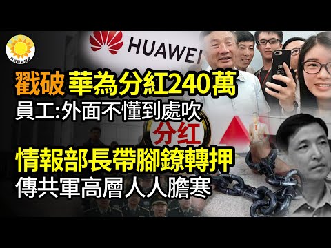 🔥华为人均分红爽领240万？员工戳破真相：外面不懂到处吹；传总参原情报部长带脚镣转押共军高层人人胆寒；陆房地产商哭诉在长春被敲诈5个亿烂尾视频被删；中共新主席刘德华新年档电影撤档【阿波罗网JO】