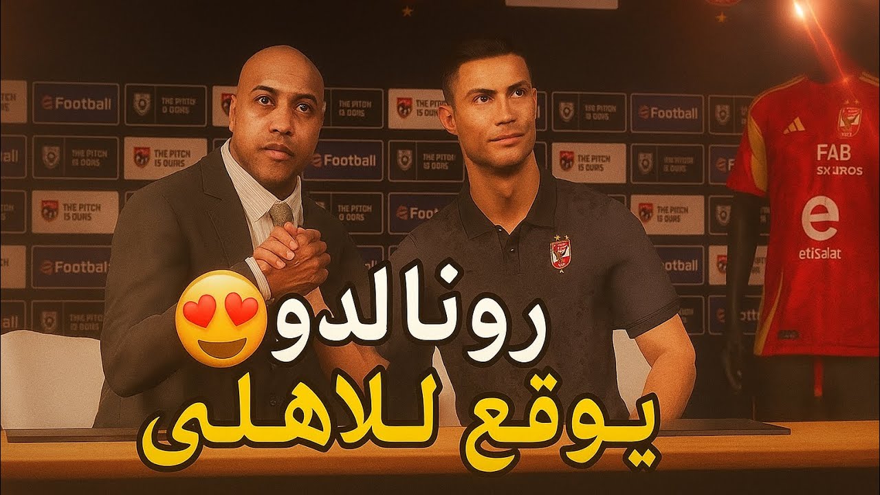 دربت الأهلي بصفقات مجنونة: صلاح وميسي ورونالدو 🔥😱)#football