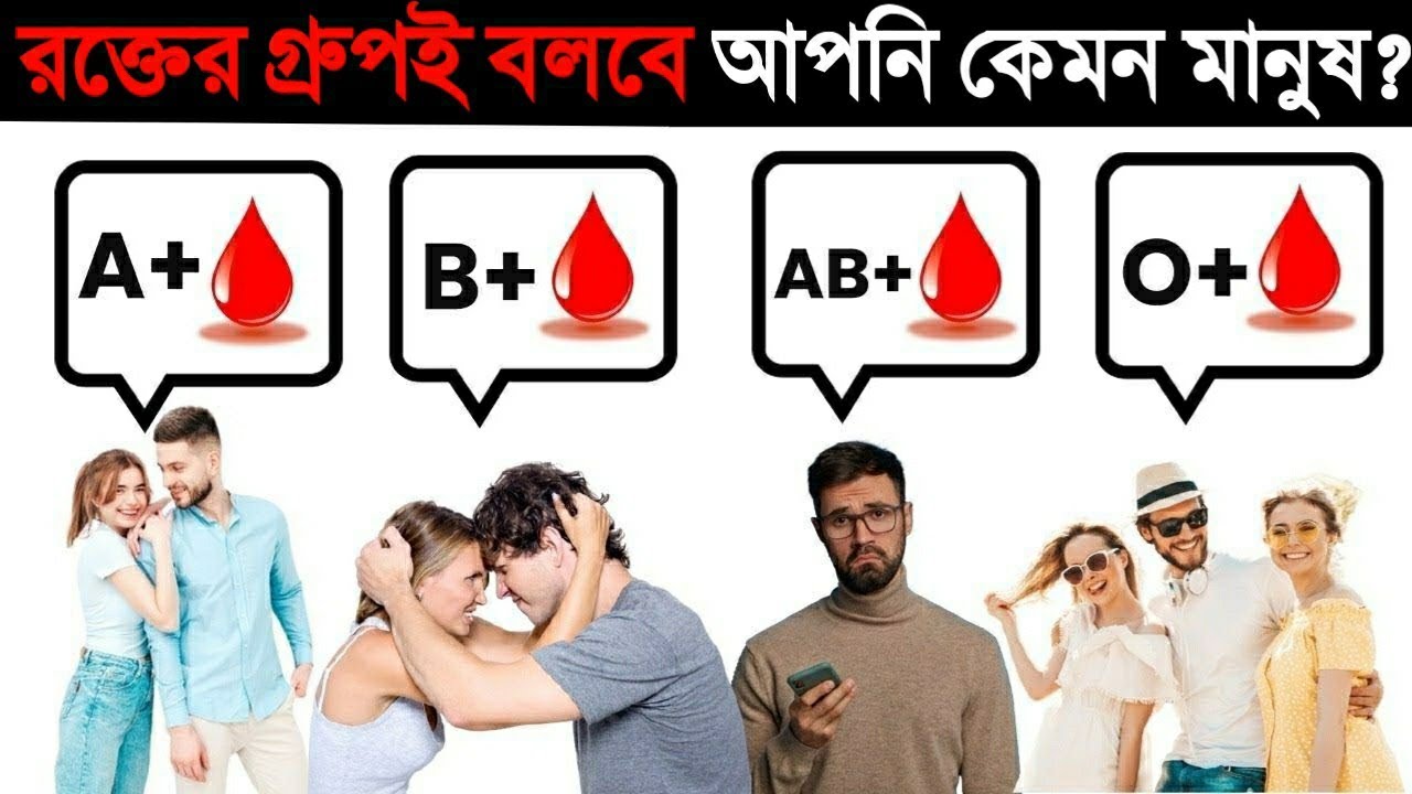 রক্তের গ্রুপই বলে দিবে আপনি কেমন মানুষ ? 😱 | What Your Blood Type Says About You