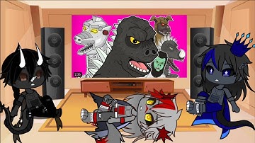 The kaiju react to GODZILLA VS MECHA GODZILLA THE MUSICAL | Gacha club