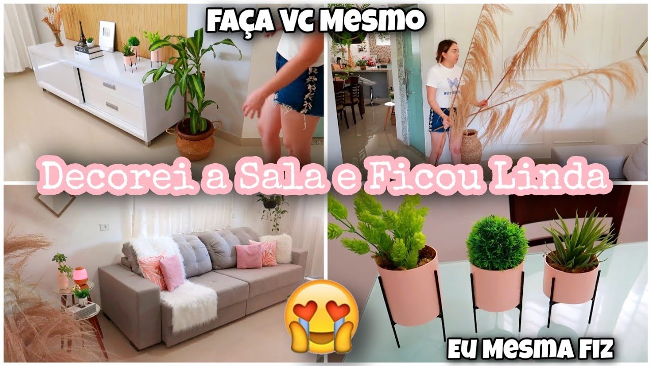 Novidades na Sala | Limpei e Decorei o Lar | Nova Plantinha e Faça vc mesmo| Comprinhas para o Lar