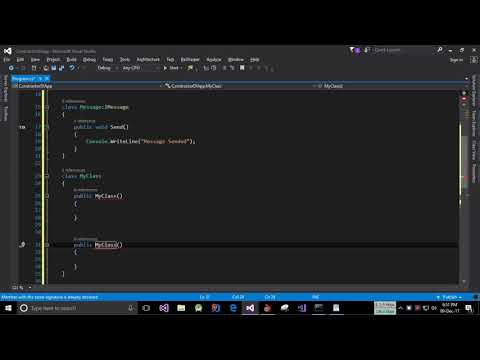 Constructor level dependency injection
