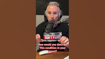 Home inspection report writing! How would you report this condition?