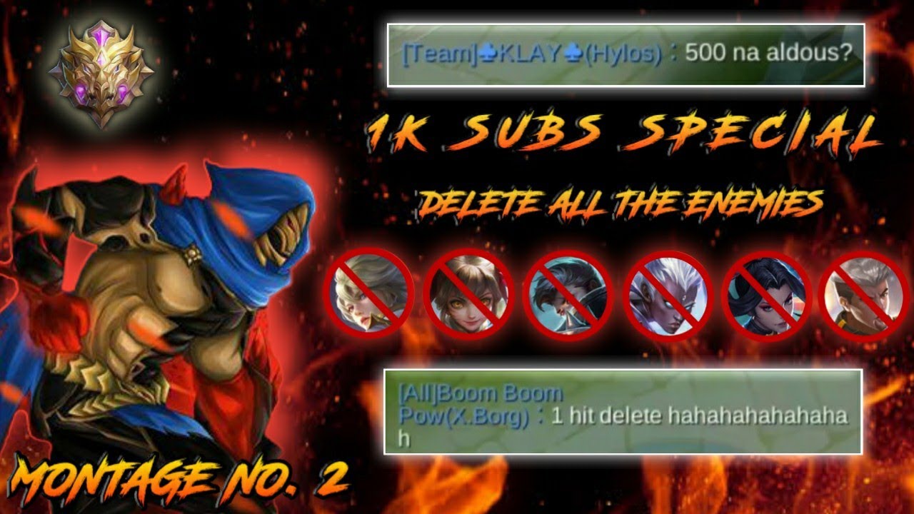 ALDOUS USERS, CLICK HERE 🔥 | Aldous Rank Montage | 1K Subs Special with Shoutouts | MLBB 🔥