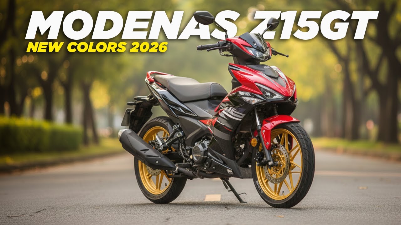 Kawasaki Modenas Z15GT Новые цвета 2026 г.