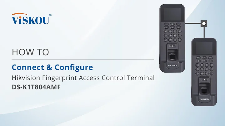HOW TO : Connect & Configure IN-OUT reader for Hikvision Fingerprint Access Terminal DS-K1T804AMF!
