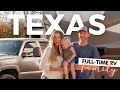 Texas travel vlog  visiting magnolia silos austin tx and the gulf coast  fulltime rv living