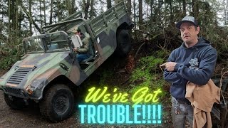 Ls swapped humvee almost ready for the street but we have a catastrophic problem!