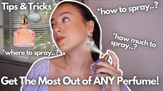 HOW/WHERE TO SPRAY YOUR PERFUME TO GET THE MOST OUT OF IT! + HOW MUCH TO SPRAY..? MY TIPS/TRICKS..😌