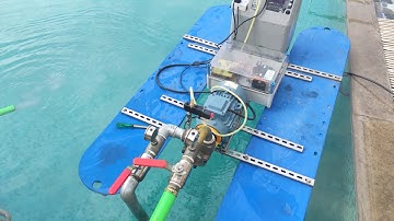 Floating NANOBBLE Micro Nano Bubble Generator with oxygen concentrator and automation control panel