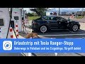 Urlaubstrip mit Tesla Ranger-Stopp: Türgriff kaputt - Nach Potsdam und ins Erzgebirge