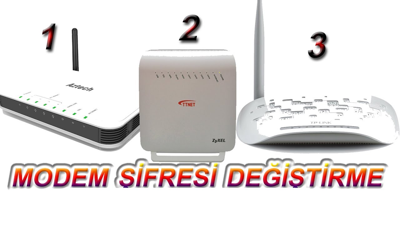 Modem Şifre Değiştirme(3 Farklı Modemde)Modem Resetleme YouTube