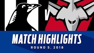 Match Highlights: Collingwood v Essendon | Round 5, 2018 | AFL